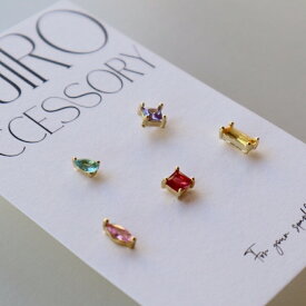 【35％OFFクーポン発行中】P120 ピアス ミニピアス カラフル 5点セット シンプル ギフト プレゼント おしゃれ 女性 レディース accessory