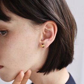 P128 ピアス イヤリング サージカルステンレス ゴールド ステンレス マル ボタン ミニピアス 金属アレルギー対応 ギフト プレゼント シンプル カジュアル オフィス バリュー ajiro accessory