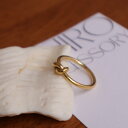 【楽天ランキング1位】R001 指輪 リング サージカルステンレス 金属アレルギー対応 結び目 高見え 上品 高級感 ゴール…