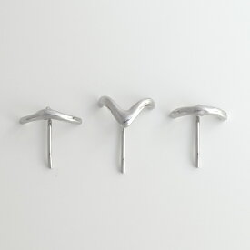 【20％OFFクーポン発行中】H007 【3点セット】 ヘアアクセサリー ポニーフック ヘアフック ヘアカフス 髪留め まとめ髪 ゴールド シルバー レディース メタル シンプル ajiro accessory 6qf