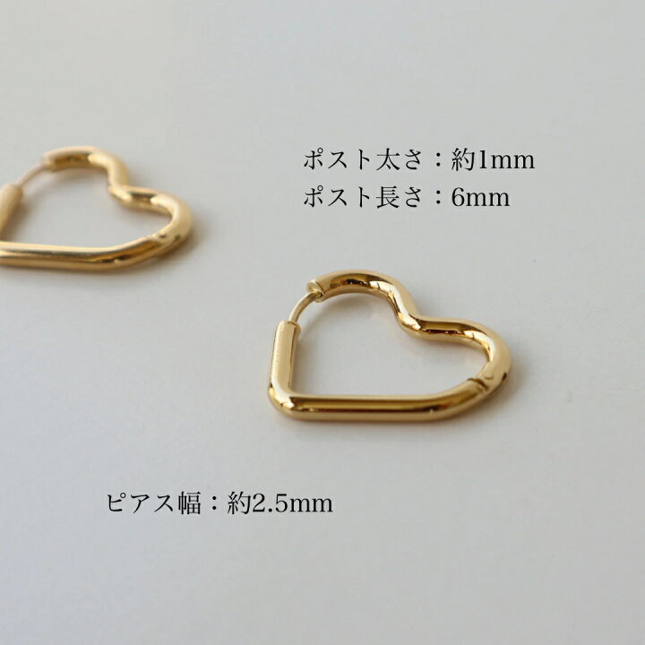 楽天市場】P126 ピアス レディース フープピアス 金属アレルギー対応 