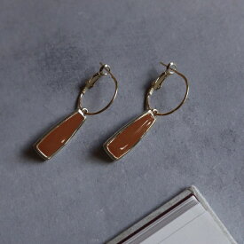 【15％OFFクーポン発行中】 P293 ピアス マスクにオススメ ネイビー オレンジ ワインレッド フープ キャッチ要らない ゴールド シンプル ユニーク キャッチ デザイン ギフト プレゼント 女性 レディース バリュー