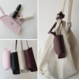 リップケース ネックストラップ付き スマートキーケース AirPodsケース ミニマルチケース 首掛け 小物入れ PUレザー コンパクト 多機能 おしゃれ シンプル 大人 ユニセックス