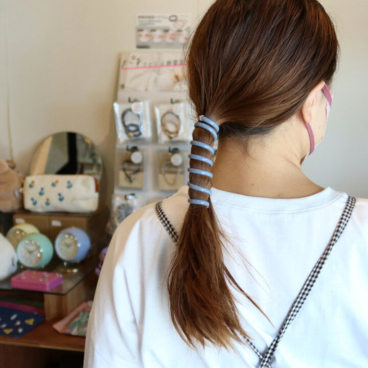 楽天市場 コイルアップポニー ポニーフック くすみカラー コイルゴム ヘアゴム ヘアアクセサリー ヘアアレンジ 紐アレンジ リボンアレンジ アクセサリー 大人 カジュアル キレイめ 上品 プレゼント ギフト タイトヘア タイトポニー フラワーリング コイルポニー Ajisai