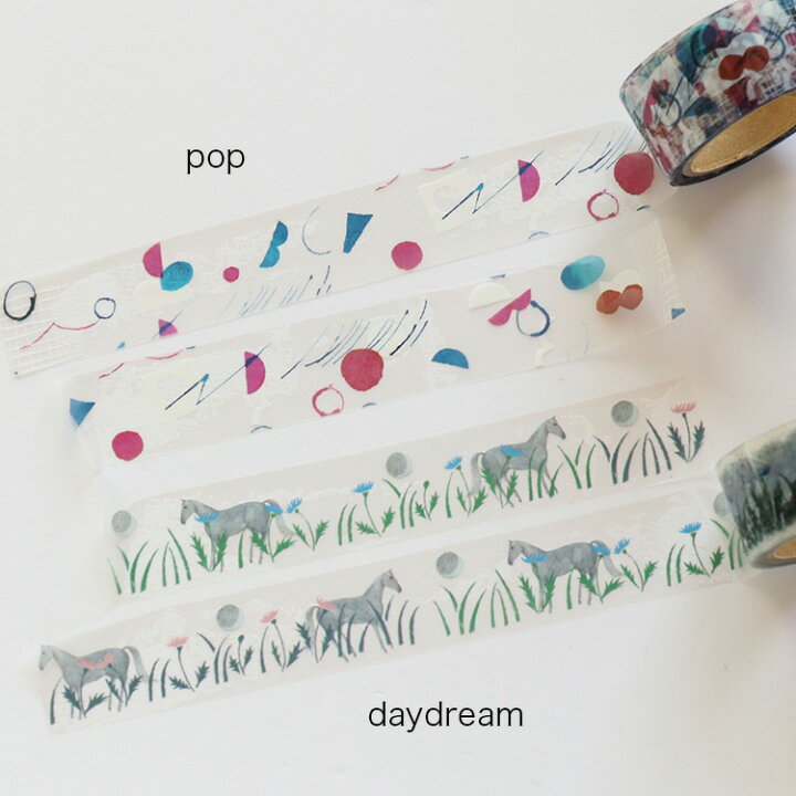 楽天市場 透明マスキングテープ 西淑 Nishi Shuku Daydream Pop Cozyca Products 表現社 幅広 マステ Masking Tape ステーショナリー おしゃれ プレゼント ギフト Ajisai Apartment