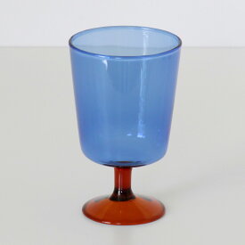 2トーン ガラス ゴブレット 280ml [ La Magie / ラ・マジー ] CDF etendue バイカラー 耐熱ガラス グラス 脚付きグラス ガラスコップ デザートカップ アイス スタッキング キッチン雑貨 かわいい ナチュラル おしゃれ
