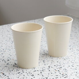 ideaco b fiber cup 1個 [オフホワイト] 紙コップ風 バンブーメラミン コップ カップ 割れにくい 軽量 食洗機対応 おしゃれ かわいい