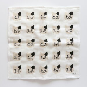 Matsuo Miyuki Kayafukin [ cat Light gray / cat Ivory ] 30×30cm L CXg ӂ ӂ fB[X 킢 v[g Mtg v`Mtg