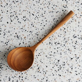 サーバースプーン 木製 レードル サーバー チーク キッチン雑貨 キッチンツール カトラリー かわいい ナチュラル おしゃれ