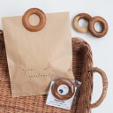 WOOD ドーナツ クリップ φ5.5cm マグネット付き 天然木 木製 チーク ドーナツクリップ 袋留め 袋止め キッチン雑貨 …