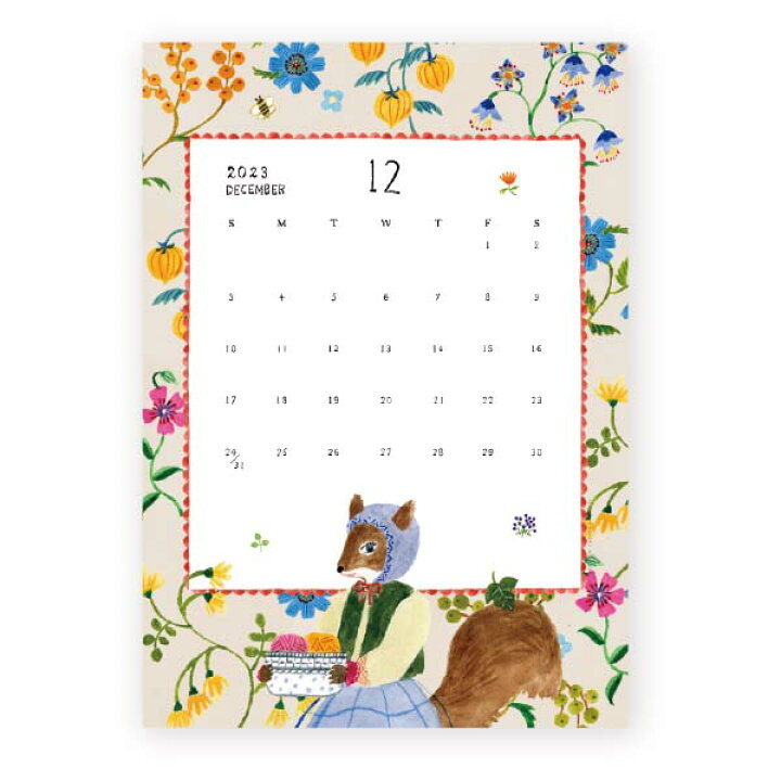 楽天市場 Aiko Fukawa 布川 愛子 23 カレンダー サイズ Cozyca Products 表現社 令和5年 23年 おしゃれ プレゼント ギフト レディース メール便送料無料 干支 卯 うさぎ 猫 ネコ 鳥 リス 森の動物 イラスト Ajisai Apartment