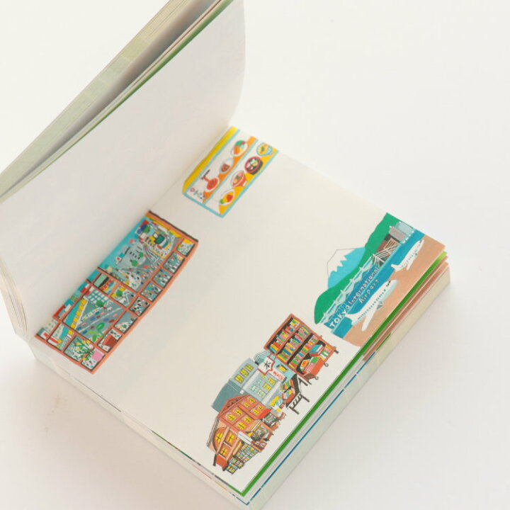 楽天市場 ブロックメモ 沖野愛 東京 京都 Cozyca Products 表現社 メモ帳 メモパッド ステーショナリー かわいい おしゃれ プレゼント ギフト レディース Ajisai Apartment