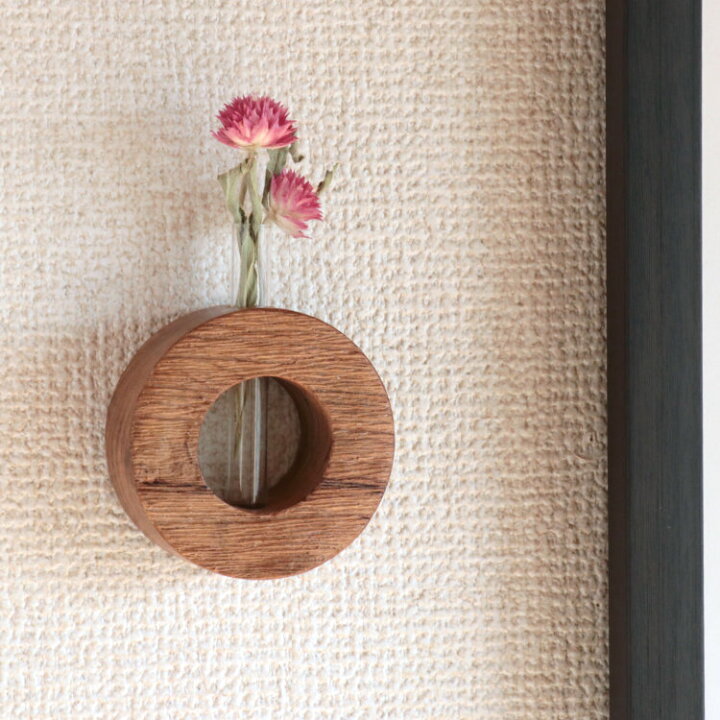 楽天市場 古材 フラワーベース まる 一輪挿し ウッド 試験管 お花 フラワーベース 花瓶 花器 木製 ウッド ガラス インテリア 雑貨 壁掛け おしゃれ かわいい Ajisai Apartment