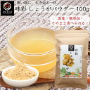 生姜パウダー 国産 味彩 しょうがパウダー 100g 【メール便 送料無料】 粉末生姜 ジンジャーパウダー 生姜 粉末 ショウガ ジンジャー パウダー 生姜湯 無添加 飲み物 ドリンク 料理 加熱不要 ショウガオール