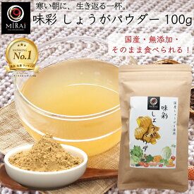 【ランキング1位受賞】 生姜パウダー 国産 味彩 しょうがパウダー 100g 【メール便 送料無料】 粉末生姜 ジンジャーパウダー 生姜 粉末 ショウガ ジンジャー パウダー 生姜湯 無添加 飲み物 ドリンク 料理 加熱不要 ショウガオール