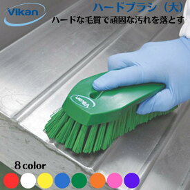 ヴァイカン ブラシ タワシ 【ハンドブラシ (ハード) 3890】 まな板 シンク 排水口 浴室 風呂 床 掃除 清掃 HACCP対応 人間工学 食品工場 プロの道具 【送料無料】