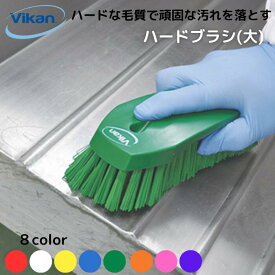 ヴァイカン ブラシ タワシ 【ハンドブラシ (ハード) 3890】 まな板 シンク 排水口 浴室 風呂 床 掃除 清掃 HACCP対応 人間工学 食品工場 プロの道具 【送料無料】
