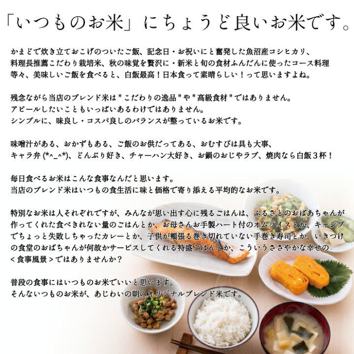 楽天市場】お米 30kg 送料無料 オリジナルブレンド米 日本の味 10kg3袋 