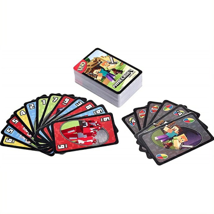 楽天市場 Mattel Minecraft Uno カードゲーム マインクラフト Uno カードゲーム マイクラ ウノ ファミリーゲーム パーティー 誕生日会 イベント ａｊマート
