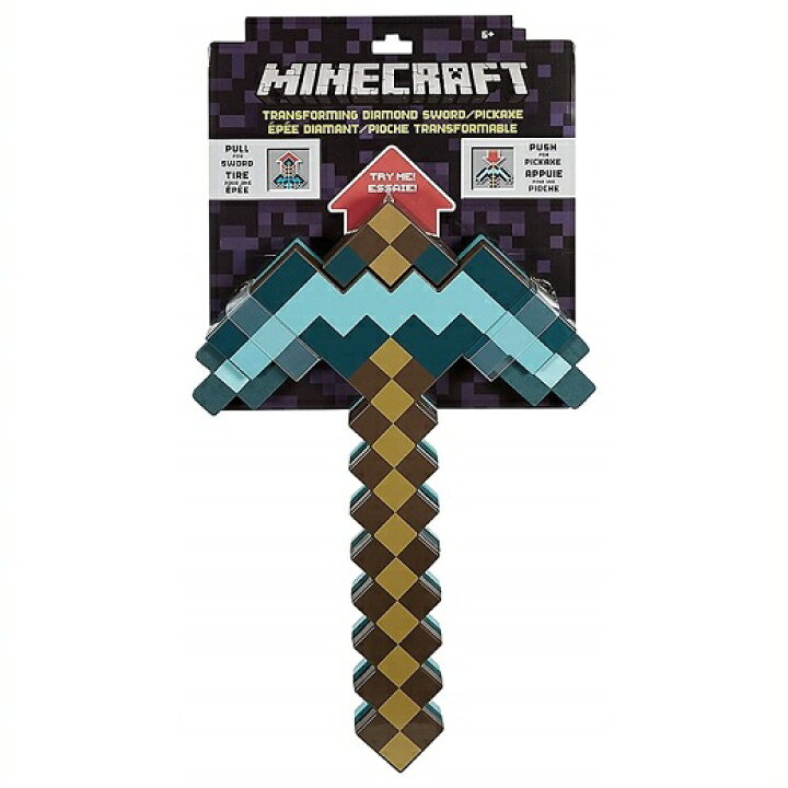 楽天市場 Minecraft マインクラフト ダイヤの剣 ツルハシ Transforming Sword 変形武器 ダイヤモンドソード おもちゃ コスプレ ハロウィン なりきりグッズ ajマート 楽天市場 Minecraft マインクラフト ダイヤの剣 ツルハシ Transforming Sword 変形武器 ダイヤモンドソード おもちゃ コスプレ ハロウィン なりきりグッズ ajマート