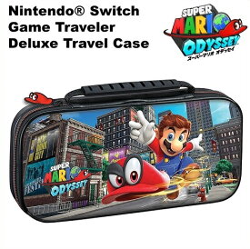 【Nintendo SWITCH】 ニンテンドー スイッチ ケース スーパーマリオ オデッセイ デラックス トラベル ケース キャリングケース スイッチライト、有機EL対応/マリオ/任天堂/スウィッチ/ハードケース