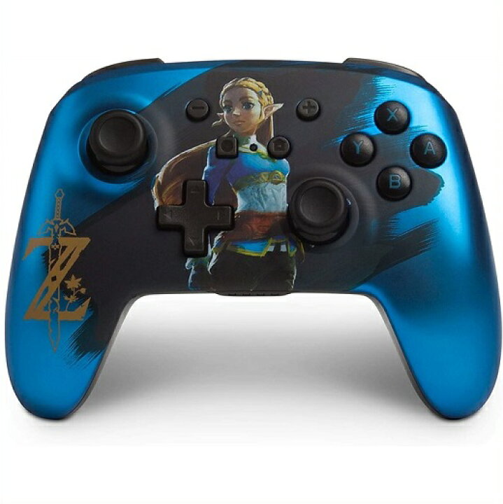 楽天市場 Nintendo Switch ニンテンドー スイッチ ワイヤレスコントローラー サテン ブルー クローム ゼルダ Powera 任天堂 ゼルダの伝説 スウィッチ 無線 コントローラー ゲームキューブ ａｊマート
