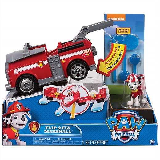 【Paw Patrol】パウパトロール マーシャル 変形ビークル 消防車からジェット機に Flip & Fly Marshall, 2-in-1  Transforming Vehicle おもちゃ/プレゼント/誕生日/クリスマス | ＡＪマート