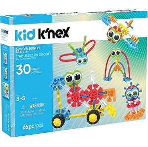 yKID K'NEX/LbY PlbNXzBuild A Bunch Set - 66 Pieces 85422/o`Zbg/66s[X/gݗ/ubN/p[cZbg//mߋ/Mtg/NX}X/v[g/a/j/Ȓ