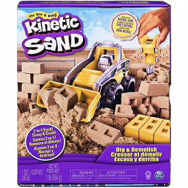 【Kinetic Sand】 キネティックサンド 1LB（453g）付き ブルドーザー プレイセット トラック/おもちゃ/家遊び/砂遊び/プレゼント/不思議な砂