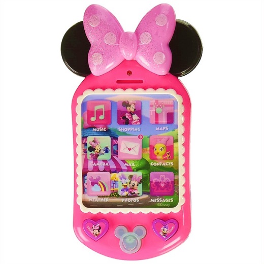 ディズニージュニア ミニーマウス おもちゃのスマホ 携帯電話 スマートフォン クリスマス 誕生日