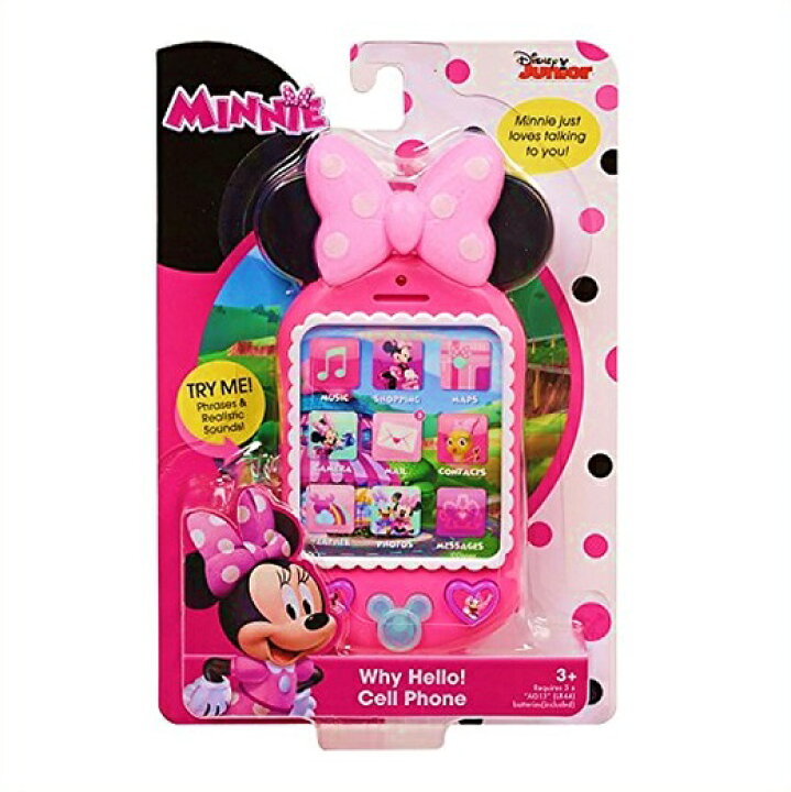 楽天市場 ディズニージュニア ミニーマウス おもちゃのスマホ 携帯電話 スマートフォン クリスマス 誕生日 ａｊマート