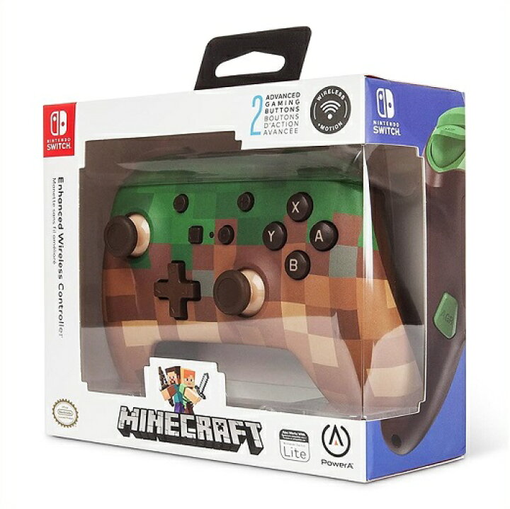楽天市場 Nintendo Switch ニンテンドー スイッチ ワイヤレスコントローラー マインクラフト Powera マイクラ Minecraft 任天堂 スウィッチ 無線 コントローラー ａｊマート
