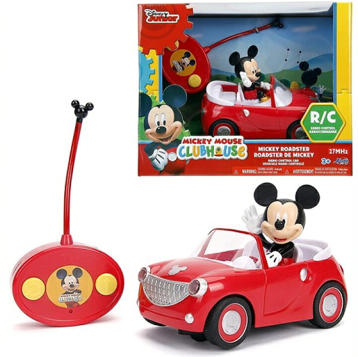楽天市場 Jada Toys ジェイダトイズ Disney Junior ミッキーマウス クラブハウス ロードスター ラジコンカー リモコンカー ｒｃカー おもちゃ クリスマス 誕生日 車 フィギュア ａｊマート