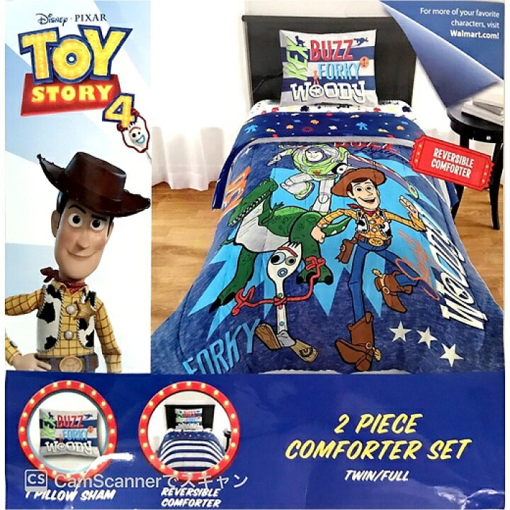 楽天市場 Toy Story 4 トイストーリー4 Twin Full シングル ダブル 布団セット 掛け布団と枕カバーのセット 寝具セット ベッドカバー ａｊマート