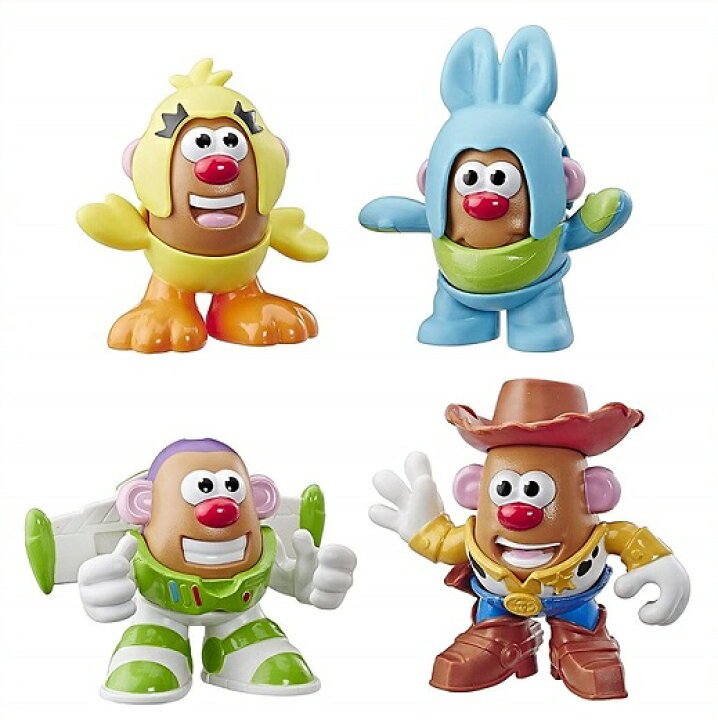 楽天市場 トイストーリー 4 Mr Potato Head ミスター ポテトヘッド 4体セット バズ ウッディ ダッキー バニー Toy Story 4 Mini 4 Pack Buzz Woody Ducky Bunny Figures Playskool ポテトパック ディズニー クリスマス フィギュア 人形 ハスブロ ａｊマート