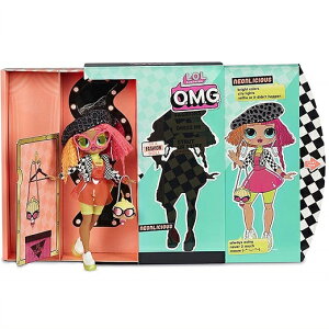 【L.O.L. Surprise 】 LOL サプライズ O.M.G. ネオンリシャス Neonlicious Fashion Doll with 20 Surprises /OMG/おもちゃ/人形/女の子用/プレゼント/lolサプライズ