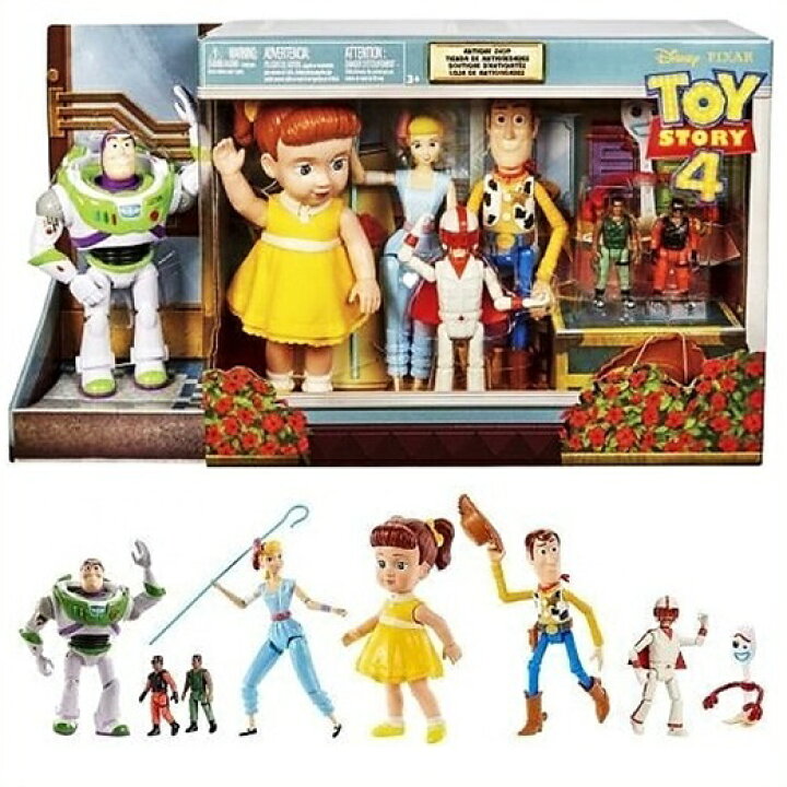 楽天市場 Disney Pixar Toy Story4 トイストーリー4 アンティークショップ フィギュアセット Antique Shop フィギュア 人形 ギャビー デュークカブーン コンバット カール ａｊマート