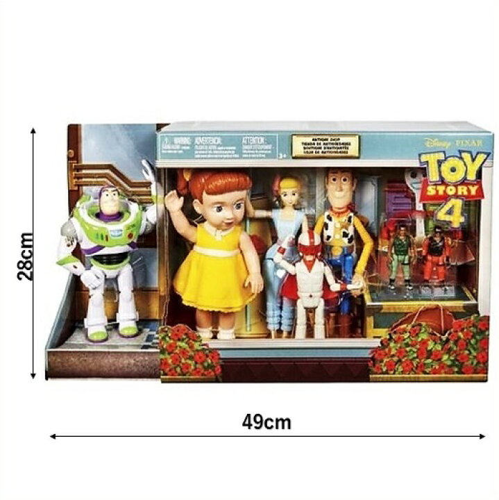 楽天市場 Disney Pixar Toy Story4 トイストーリー4 アンティークショップ フィギュアセット Antique Shop フィギュア 人形 ギャビー デュークカブーン コンバット カール ａｊマート