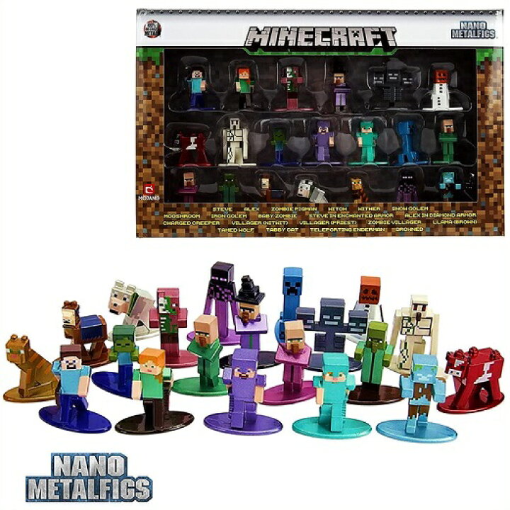 楽天市場】【Jada Toys】 マインクラフト ナノメタルフィグ 20個セット 