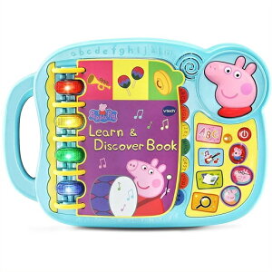 �yVTech�z �y�b�p�s�b�O ���[�����f�B�X�J�o�[�u�b�N Peppa Pig Learn and Discover Book �p��w�K/�P��/�t�H�j�b�N�X/�T�E���h/�t���[�Y