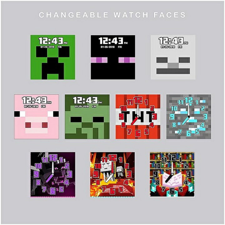 楽天市場 Minecraft マインクラフト タッチスクリーン スマートウォッチ Touch Screen Smartwatch マイクラ おもちゃ 時計 カメラ 自撮り セルフィー 男の子 プレゼント ａｊマート