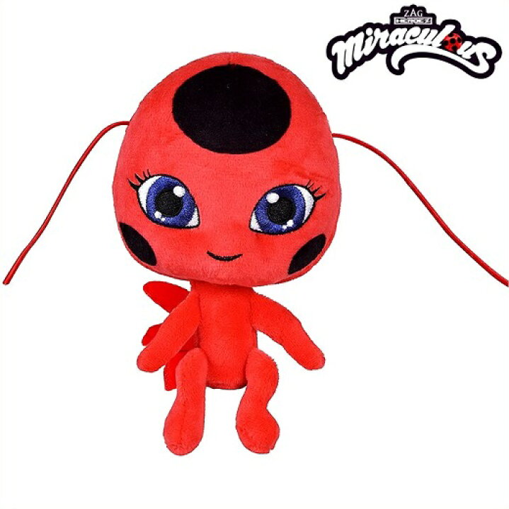 楽天市場 Miraculous Ladybug ミラキュラス レディバグ Tikki ティッキー 15cm ぬいぐるみ New てんとう虫 キャラクター シャノワール プラッシュトイ ａｊマート