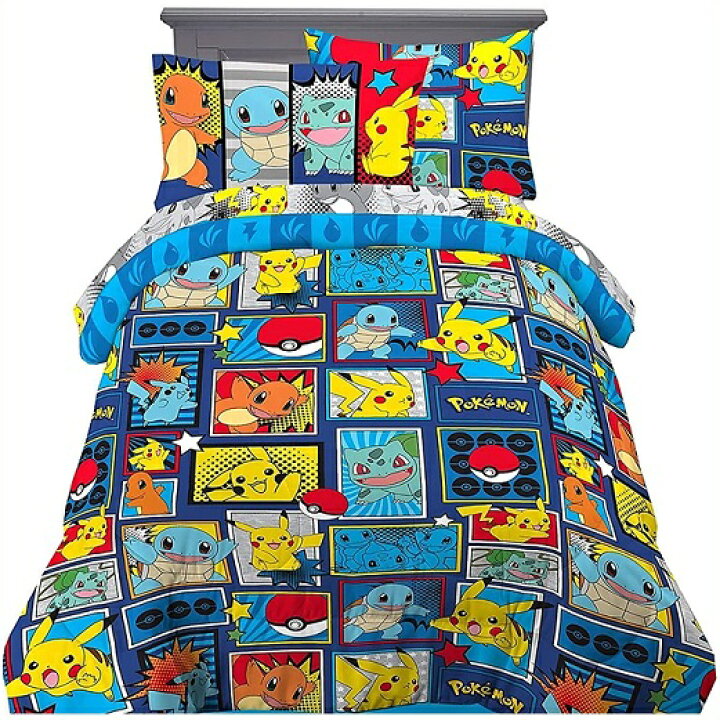 新作人気モデル 18時迄価格 ポケットモンスター布団カバー ボックスシーツ ポケモン ピカチュウ シーツ