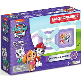 【Magformers】 マグフォーマー パウパトロール 25ピースセット Paw Patrol /スカイ/パープルカラー/おもちゃ/プレゼント/ブロック/マグネット/知育玩具