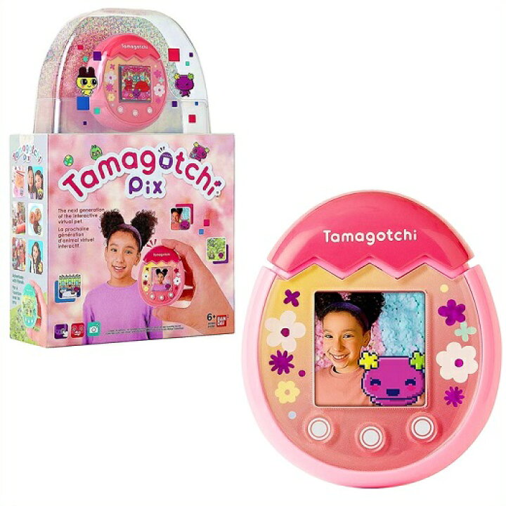 楽天市場 たまごっちピックス ピンク Tamagotchi Pix Floral Pink たまごっち ピクス ピックス おもちゃ クリスマス 誕生日 プレゼント 女の子 ａｊマート
