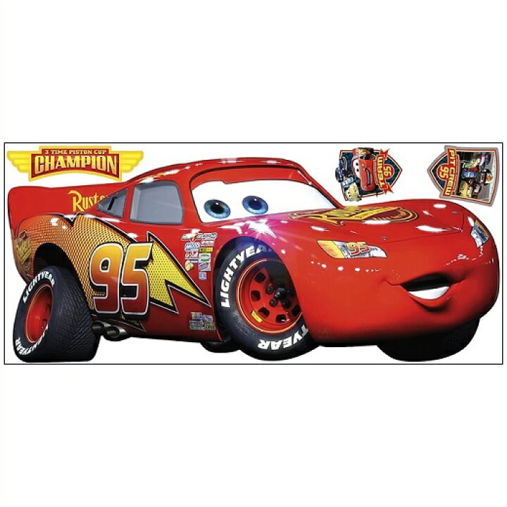 楽天市場 Roommates Disney Pixar Cars カーズ ライトニング マックイーン ウォールステッカー デカール Rmk1518gm ウォールシール 壁用 壁紙 ルームメイツ はがせる ａｊマート