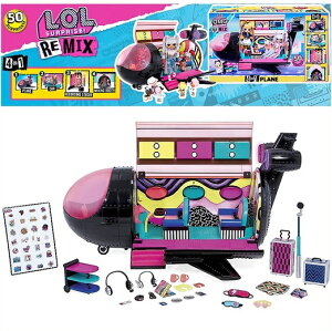 yL.O.L. Surprise z LOL TvCY O.M.G. ~bNX 4-in-1 v[ vCZbg O.M.G. Remix 4-in-1 Plane Playset Transforms s@/OMG/t@bVh[ //l`/̎qp/v[g/lolTv