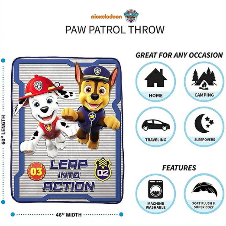楽天市場】【Paw Patrol/パウパトロール】 スーパーソフト マイクロファイバー ブランケット 毛布 117×152cm キッズ/男の子/子供/ ひざ掛け/大判/フリース : AJマート 楽天市場】【Paw Patrol/パウパトロール】 スーパーソフト マイクロファイバー ブランケット 毛布 117×152cm キッズ/男の子/子供/ ひざ掛け/大判/フリース : AJマート
