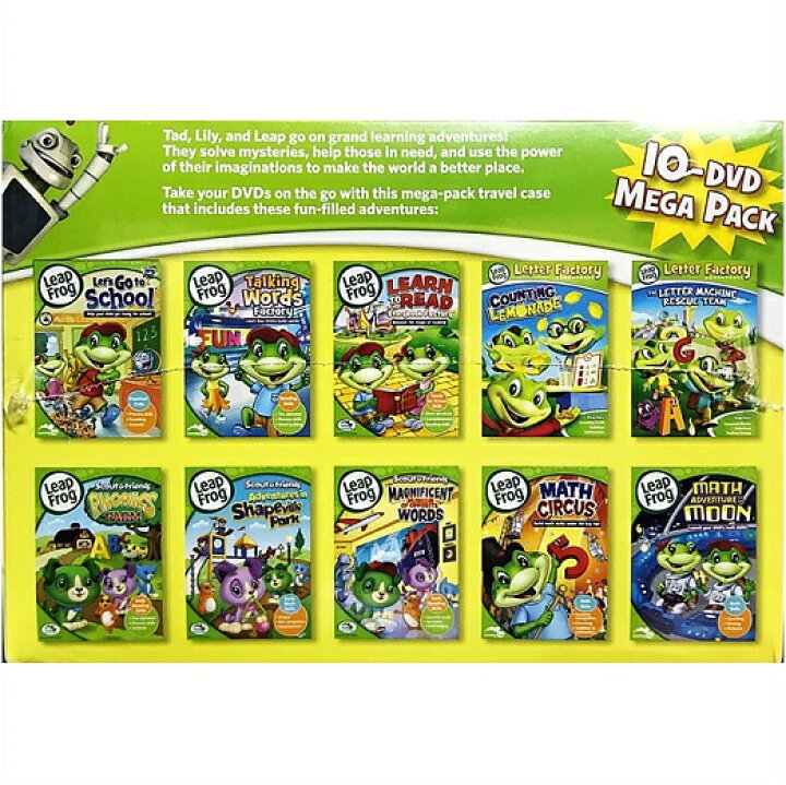 楽天市場】【LeapFrog】 リープフロッグ DVD 10枚セット メガパック 