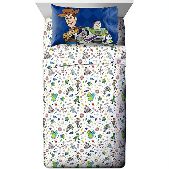 楽天市場 Toy Story トイストーリー シングルベッドシーツ 3点セット フラットシーツ ボックスシーツ 枕カバー ウッディー バズ シングル 寝具セット ツインシーツ ベッドカバー ａｊマート